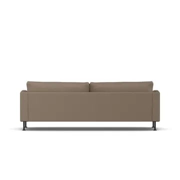 Bredhult sofa - Same Mole 6674-sort stål, 3-pers. - 1898