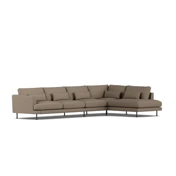 Bredhult sofa - Same Mole 6674-sort stål, 4-pers. B1 - 1898