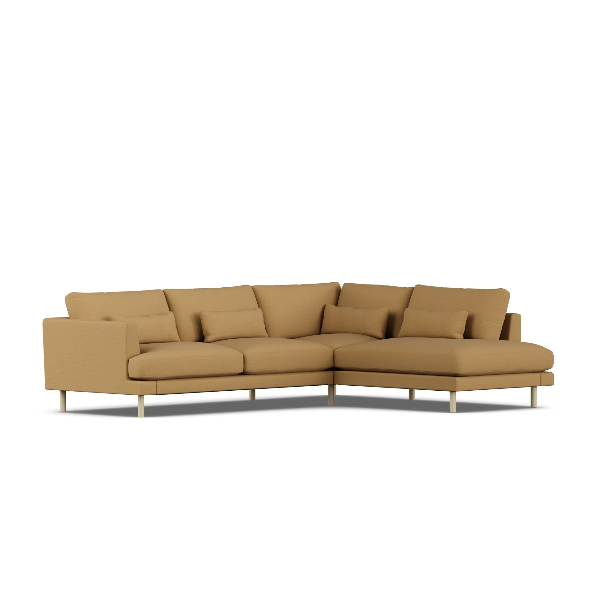 Bredhult sofa, Same Ochre 6676-hvidolieret eg, 3-pers. A1 1898