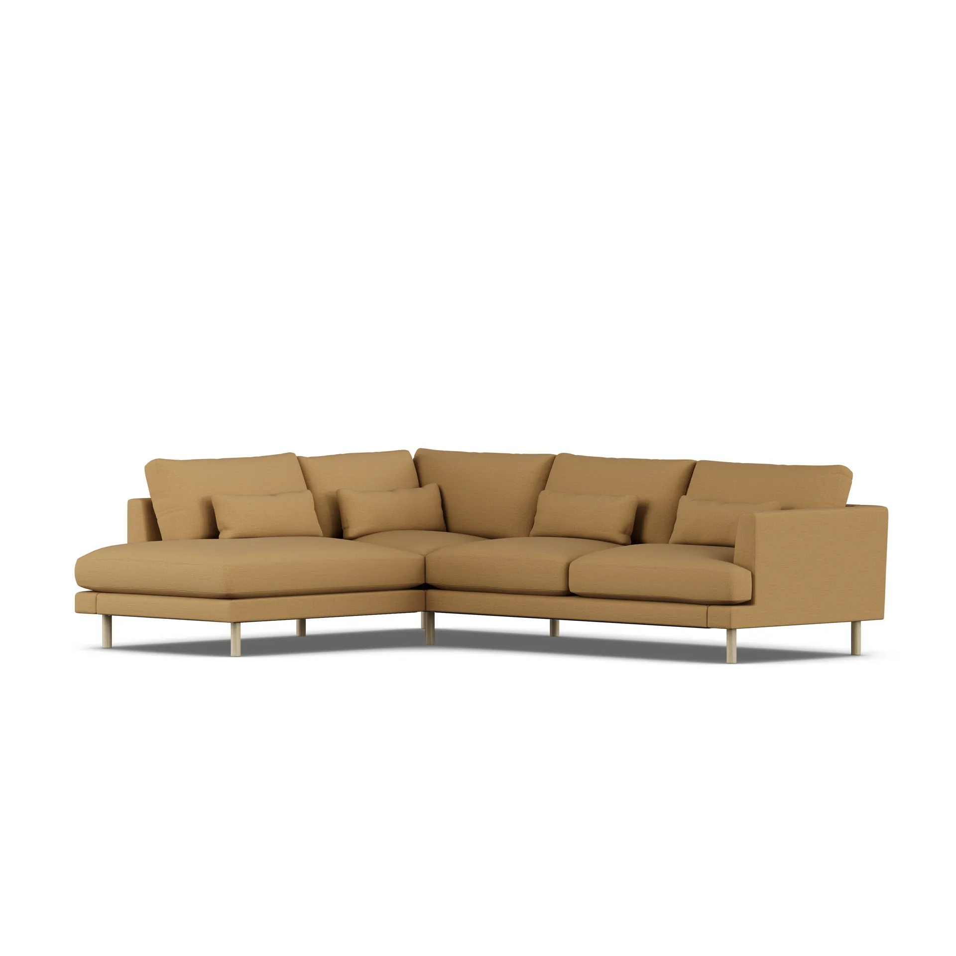 Bredhult sofa, Same Ochre 6676-hvidolieret eg, 3-pers. A2 1898