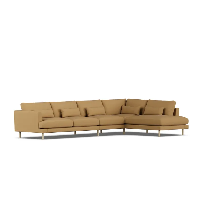 Bredhult sofa - Same Ochre 6676-hvidolieret eg, 4-pers. B1 - 1898
