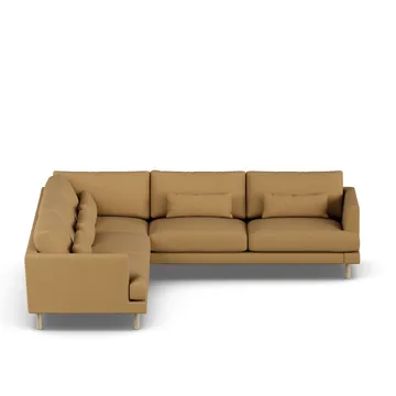 Bredhult sofa - Same Ochre 6676-hvidolieret eg, hjørnesofa F - 1898