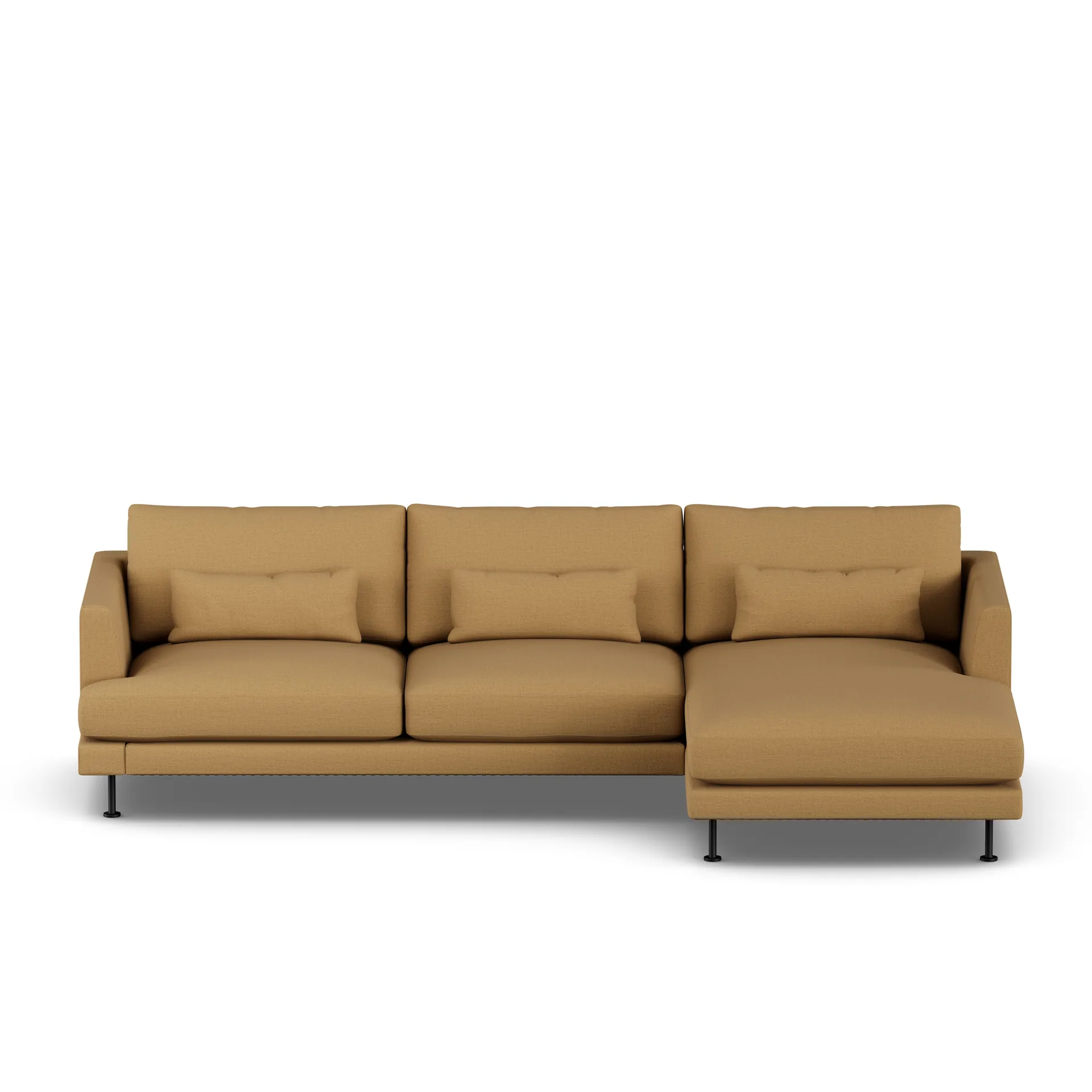 Bredhult sofa, Same Ochre 6676-sort stål, 2,5-pers. C1 1898
