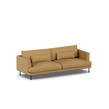 Bredhult sofa - Same Ochre 6676-sort stål, 3-pers. - 1898