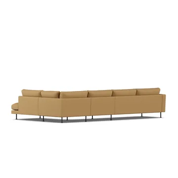 Bredhult sofa - Same Ochre 6676-sort stål, 4-pers. B1 - 1898