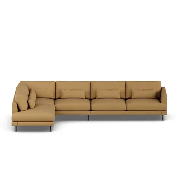 Bredhult sofa - Same Ochre 6676-sort stål, 4-pers. B2 - 1898