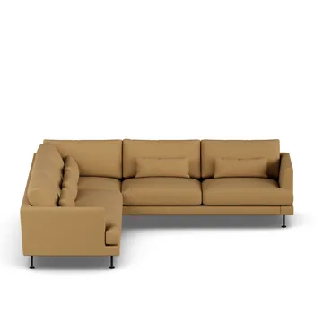 Bredhult sofa - Same Ochre 6676-sort stål, hjørnesofa F - 1898