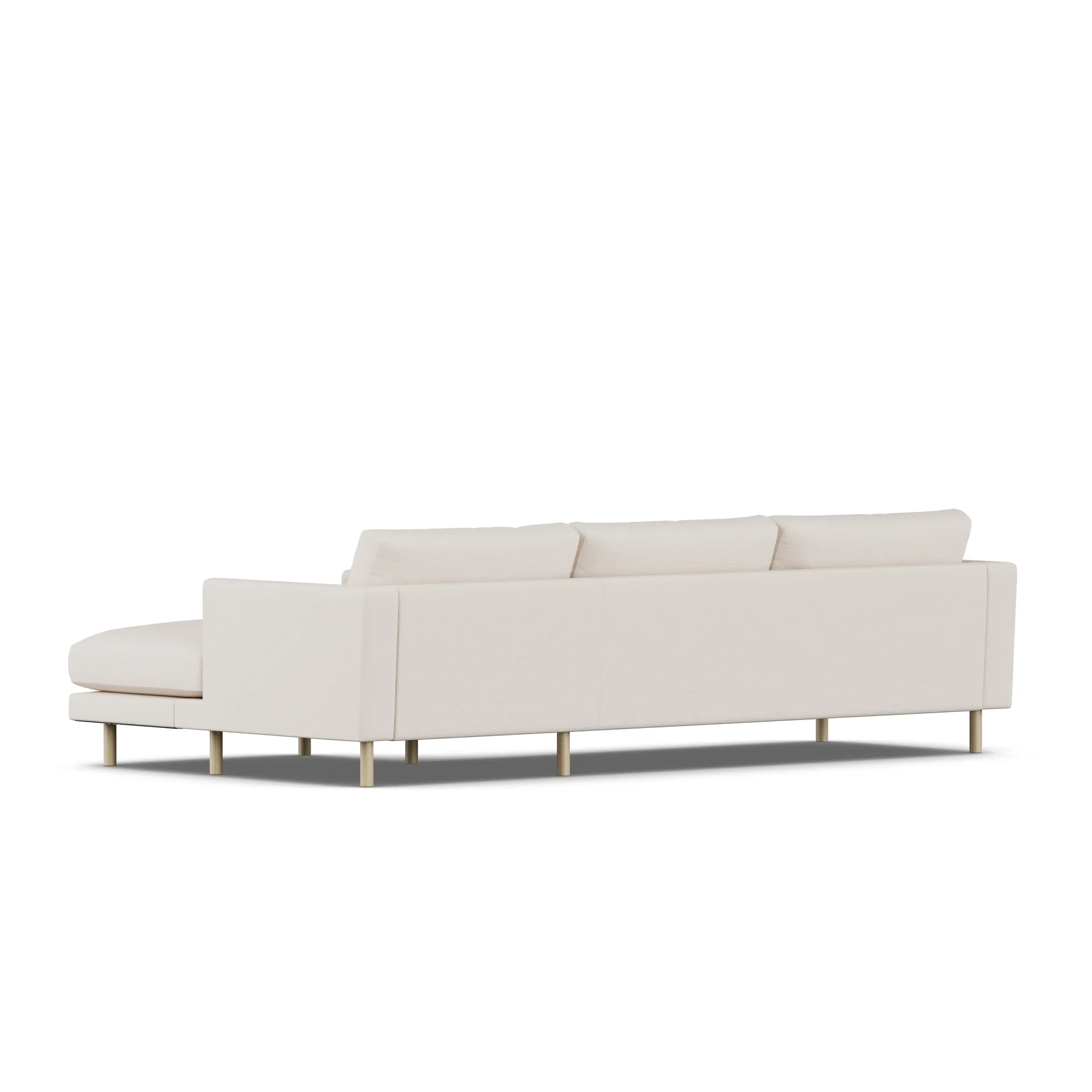 Bredhult sofa, Same Off White 6671-hvidolieret eg, 2,5-pers. C1 1898