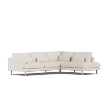 Bredhult sofa - Same Off White 6671-hvidolieret eg, 3-pers. A1 - 1898