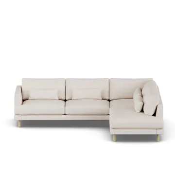 Bredhult sofa - Same Off White 6671-hvidolieret eg, 3-pers. A1 - 1898