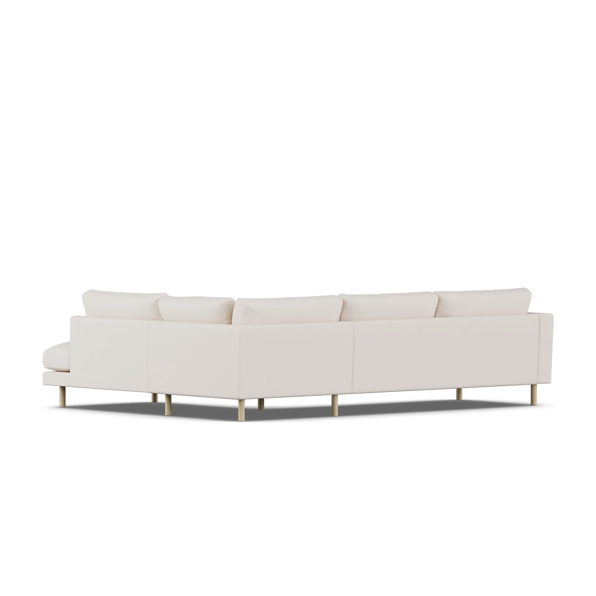 Bredhult sofa, Same Off White 6671-hvidolieret eg, 3-pers. A1 1898