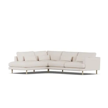 Bredhult sofa - Same Off White 6671-hvidolieret eg, 3-pers. A2 - 1898