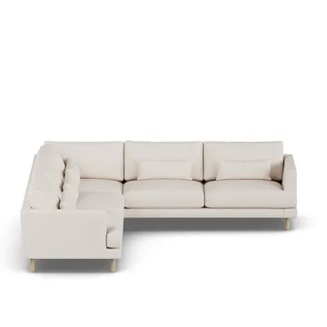 Bredhult sofa - Same Off White 6671-hvidolieret eg, hjørnesofa F - 1898