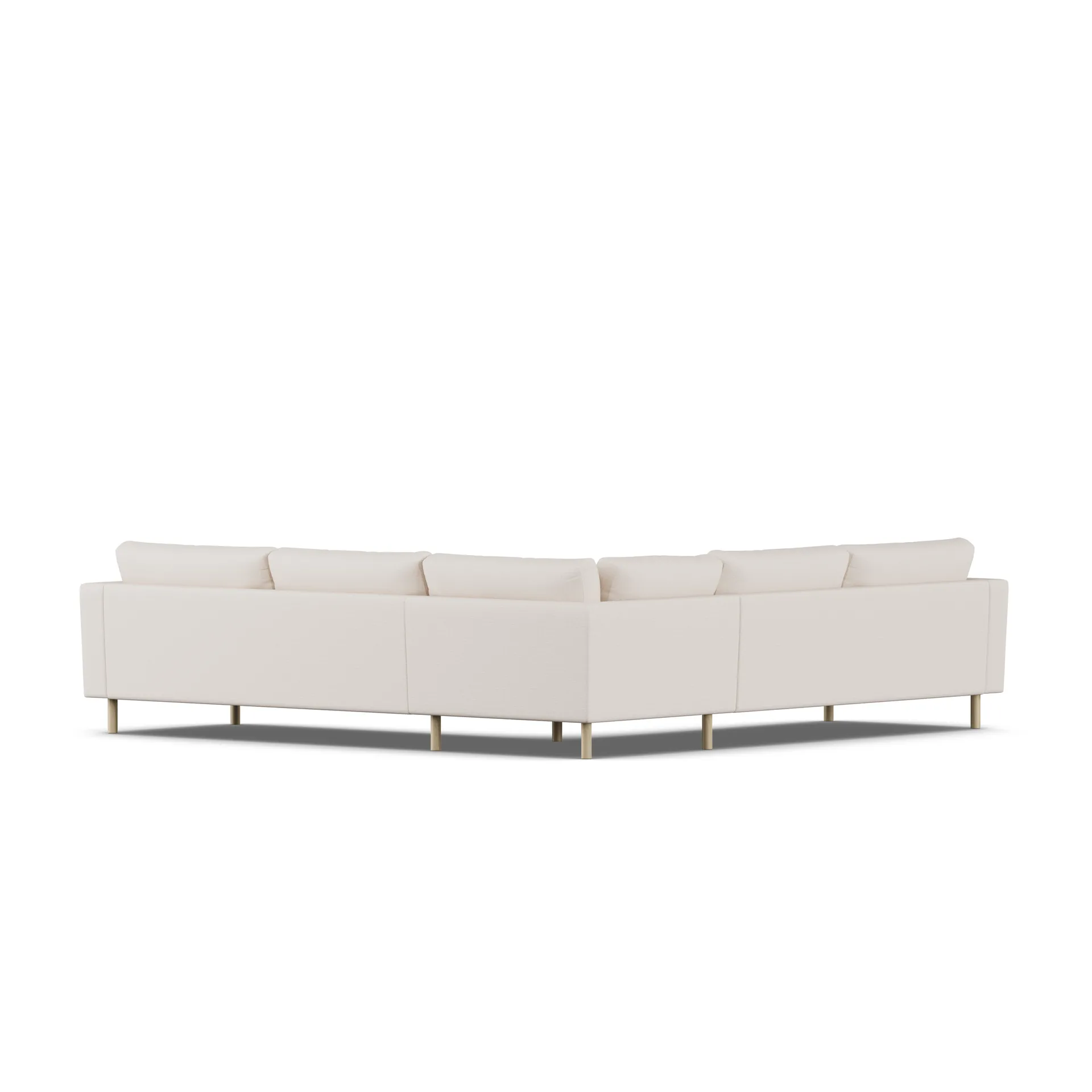 Bredhult sofa, Same Off White 6671-hvidolieret eg, hjørnesofa F 1898