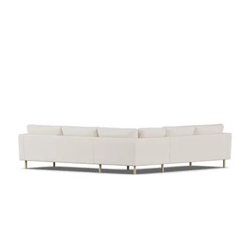 Bredhult sofa - Same Off White 6671-hvidolieret eg, hjørnesofa F - 1898
