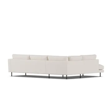 Bredhult sofa - Same Off White 6671-sort stål, 3-pers. A2 - 1898