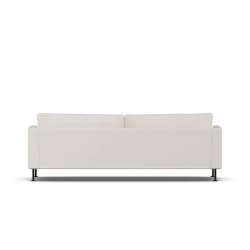 Bredhult sofa - Same Off White 6671-sort stål, 3-pers. - 1898
