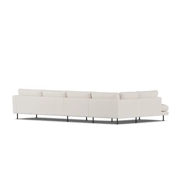 Bredhult sofa - Same Off White 6671-sort stål, 4-pers. B2 - 1898