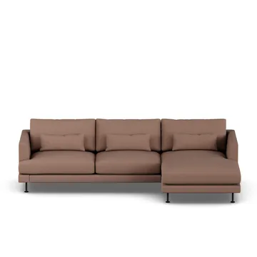 Bredhult sofa - Same Rust 6675-sort stål, 2,5-pers. C1 - 1898