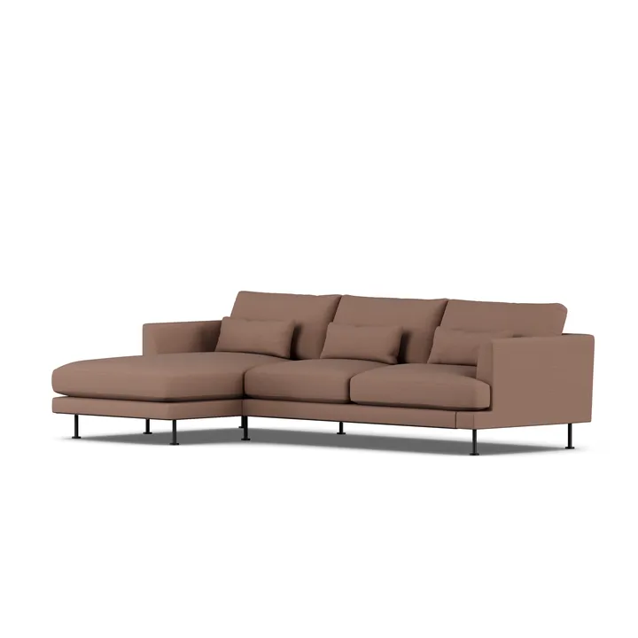 Bredhult sofa - Same Rust 6675-sort stål, 2,5-pers. C2 - 1898