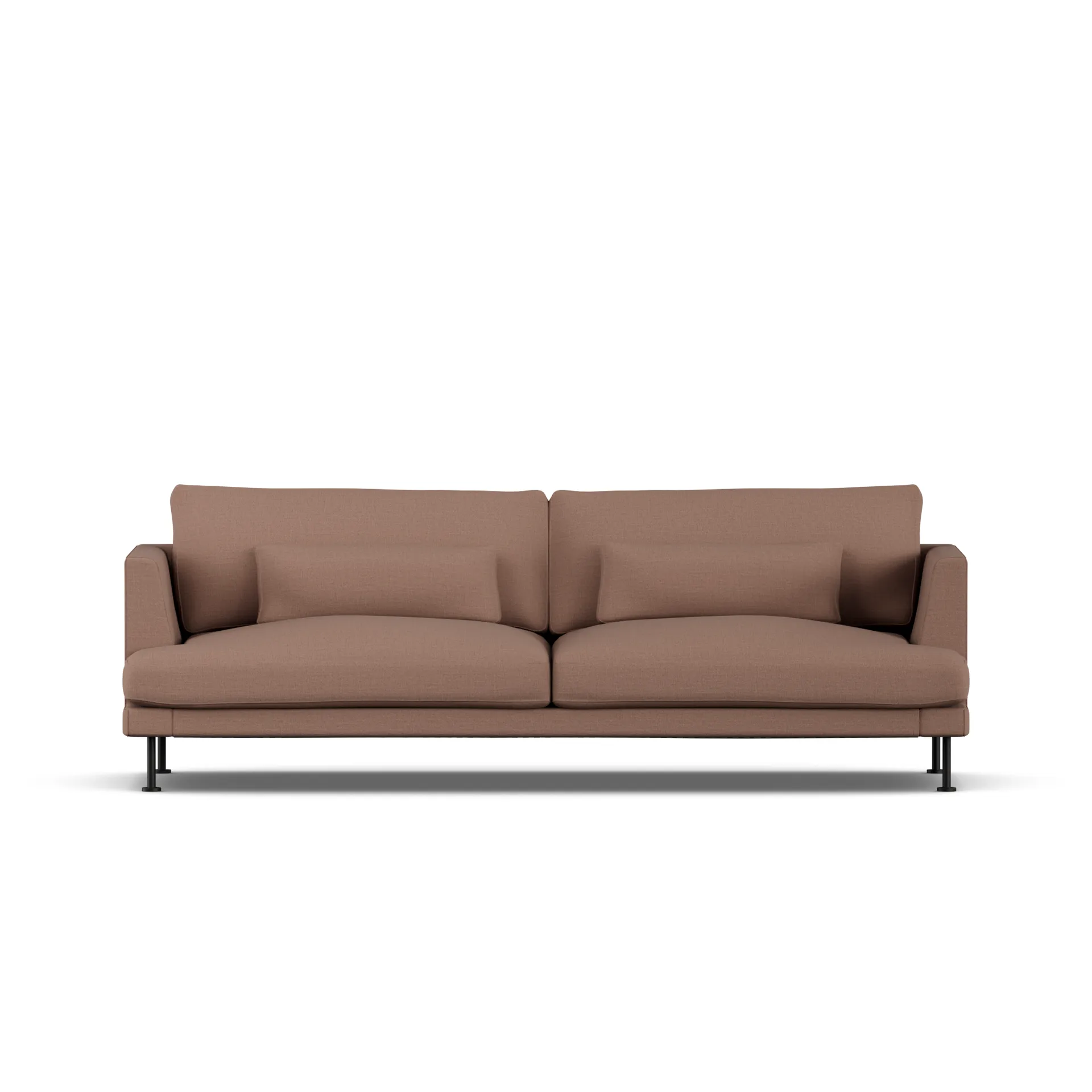 Bredhult sofa, Same Rust 6675-sort stål, 3-pers. 1898