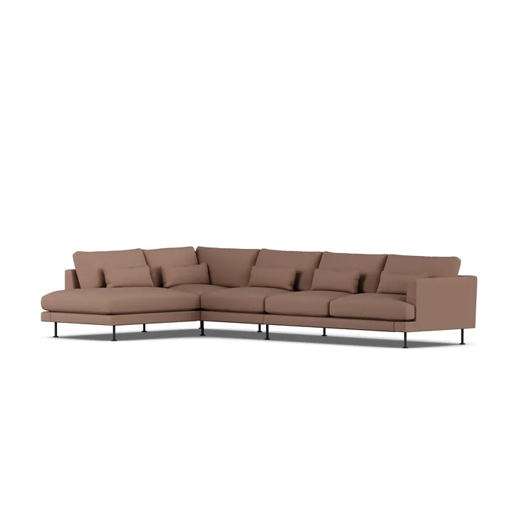 Bredhult sofa - Same Rust 6675-sort stål, 4-pers. B2 - 1898