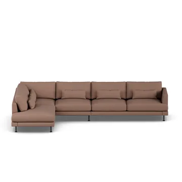 Bredhult sofa - Same Rust 6675-sort stål, 4-pers. B2 - 1898