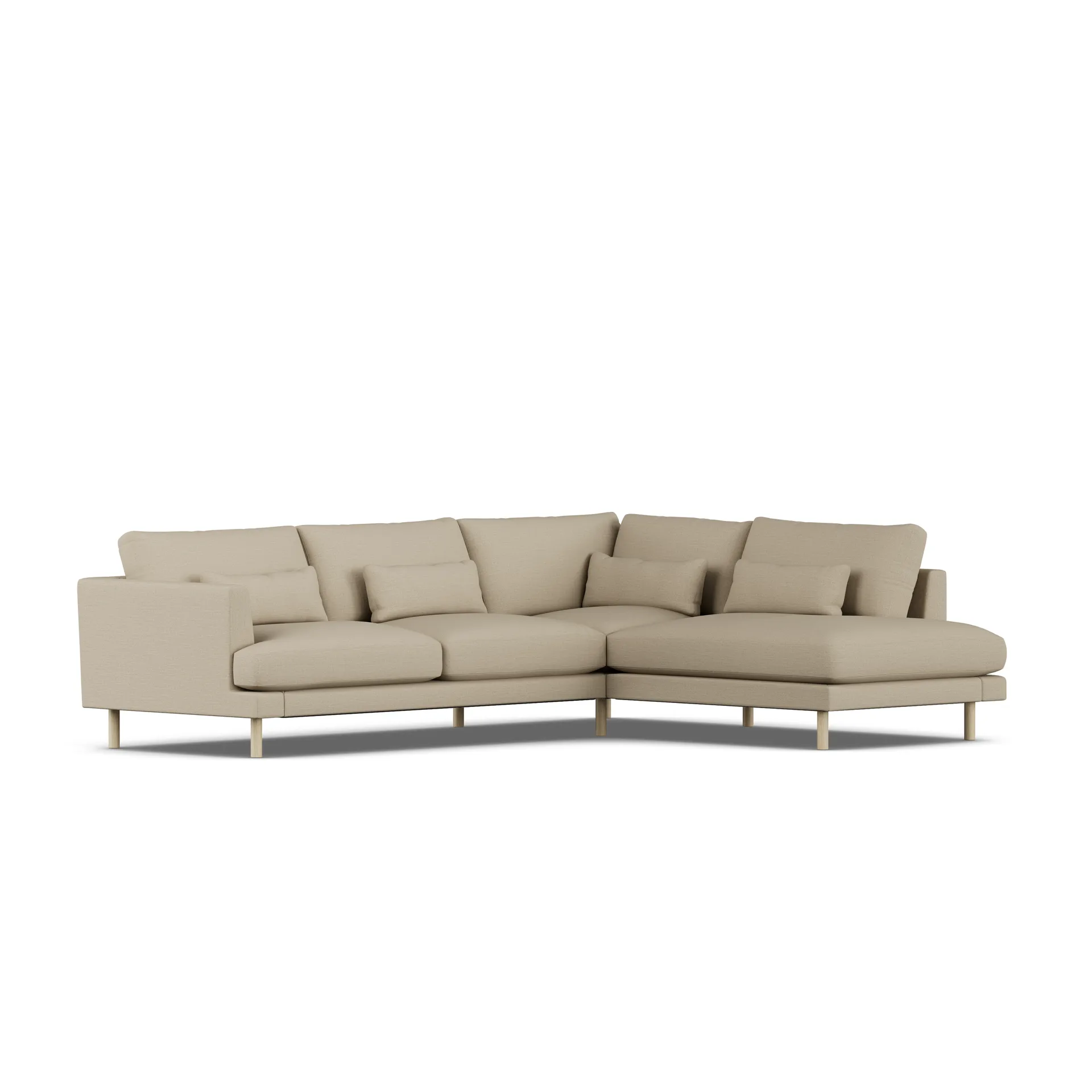 Bredhult sofa, Same Sand 6672-hvidolieret eg, 3-pers. A1 1898