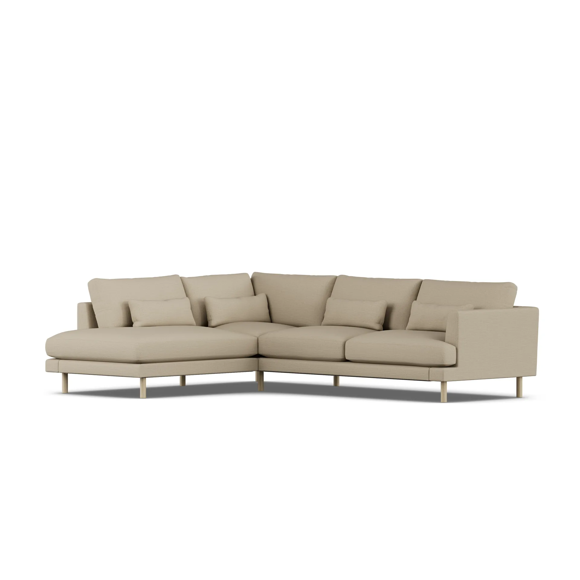 Bredhult sofa, Same Sand 6672-hvidolieret eg, 3-pers. A2 1898