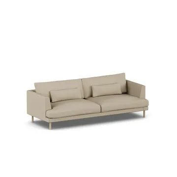 Bredhult sofa - Same Sand 6672-hvidolieret eg, 3-pers. - 1898