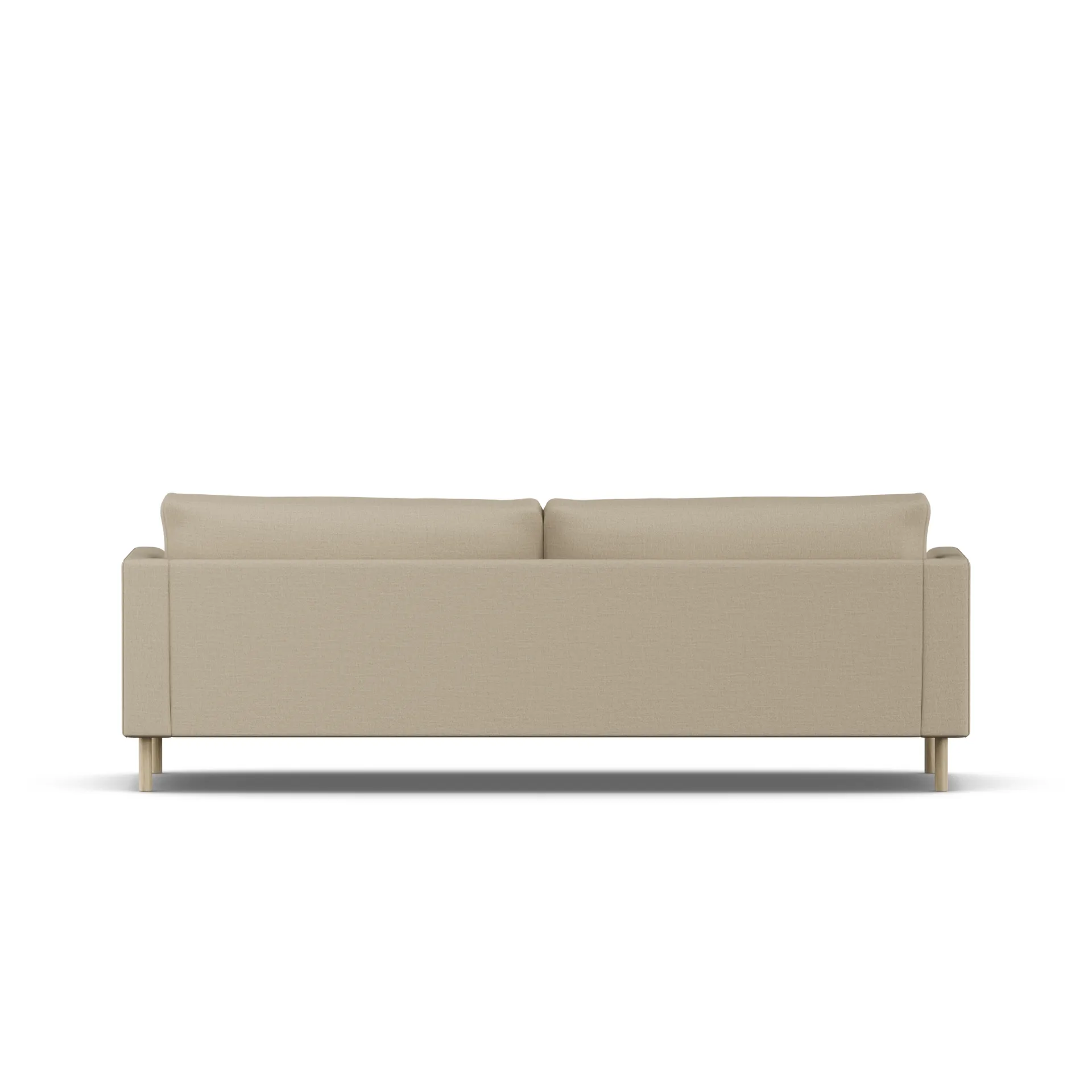 Bredhult sofa, Same Sand 6672-hvidolieret eg, 3-pers. 1898