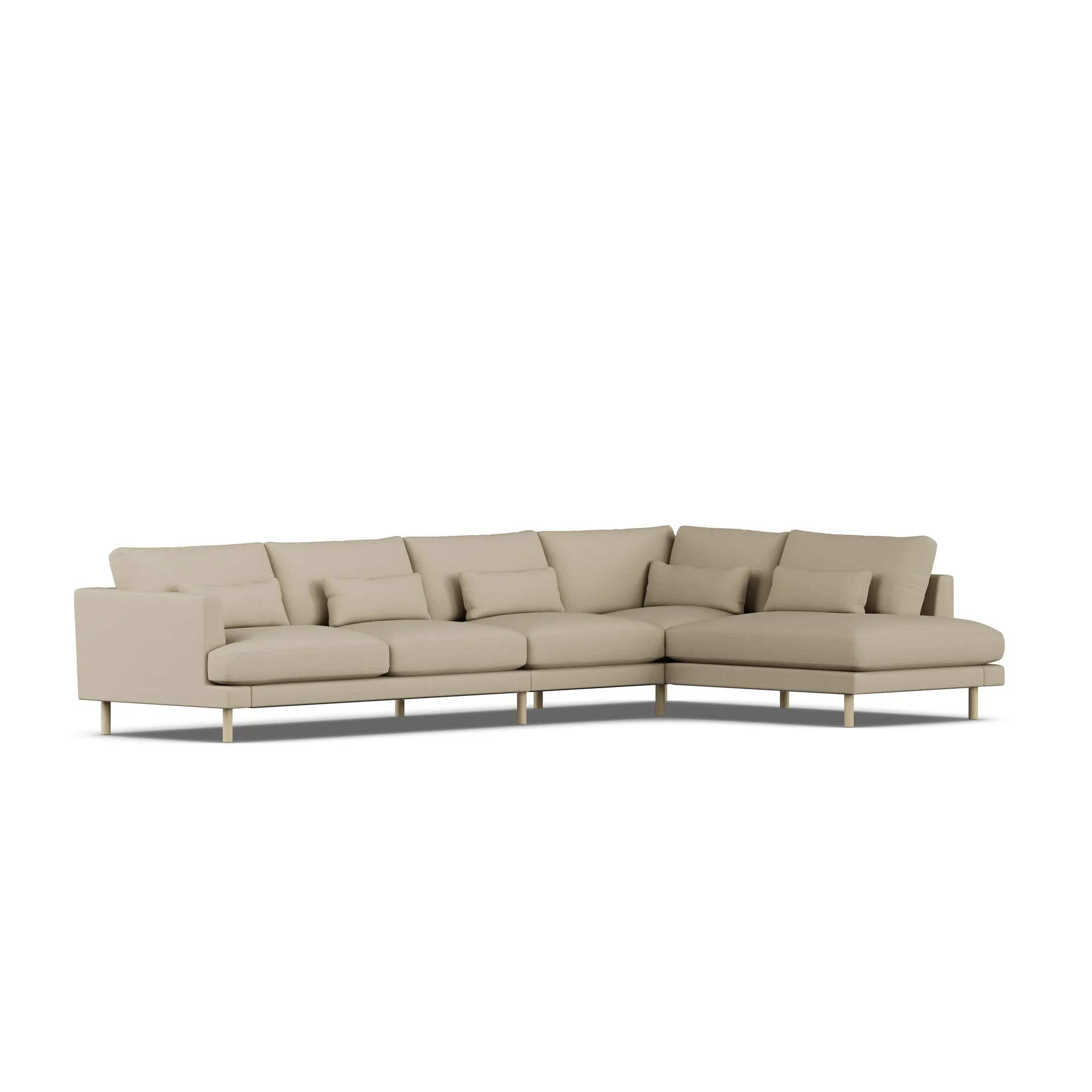 Bredhult sofa, Same Sand 6672-hvidolieret eg, 4-pers. B1 1898