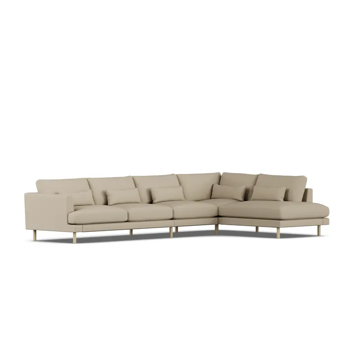 Bredhult sofa - Same Sand 6672-hvidolieret eg, 4-pers. B1 - 1898