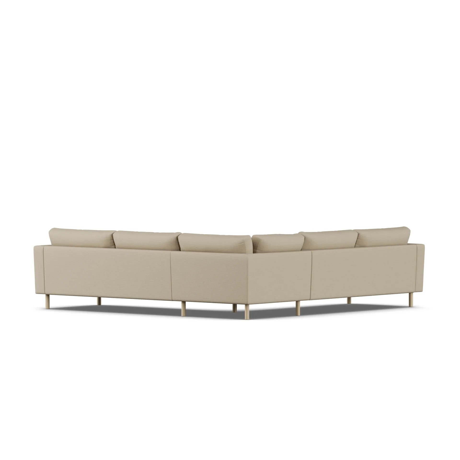 Bredhult sofa, Same Sand 6672-hvidolieret eg, hjørnesofa F 1898