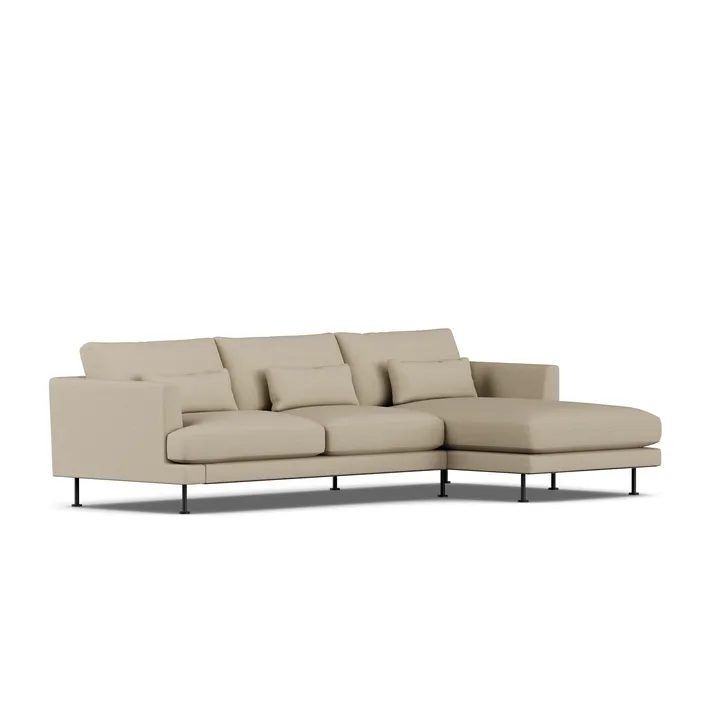 Bredhult sofa - Same Sand 6672-sort stål, 2,5-pers. C1 - 1898