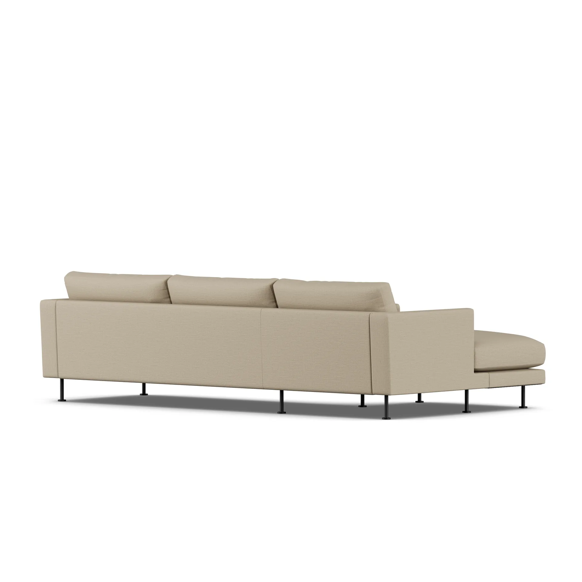 Bredhult sofa, Same Sand 6672-sort stål, 2,5-pers. C2 1898