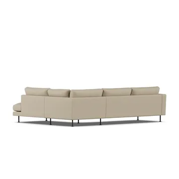 Bredhult sofa - Same Sand 6672-sort stål, 3-pers. A1 - 1898
