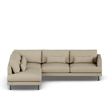 Bredhult sofa - Same Sand 6672-sort stål, 3-pers. A2 - 1898