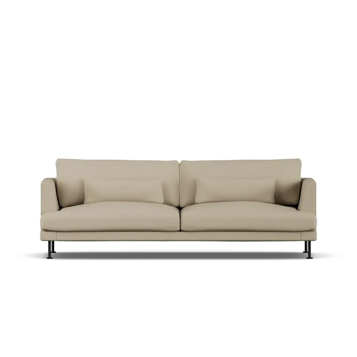 Bredhult sofa - Same Sand 6672-sort stål, 3-pers. - 1898