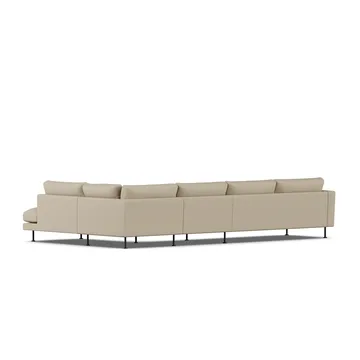 Bredhult sofa - Same Sand 6672-sort stål, 4-pers. B1 - 1898