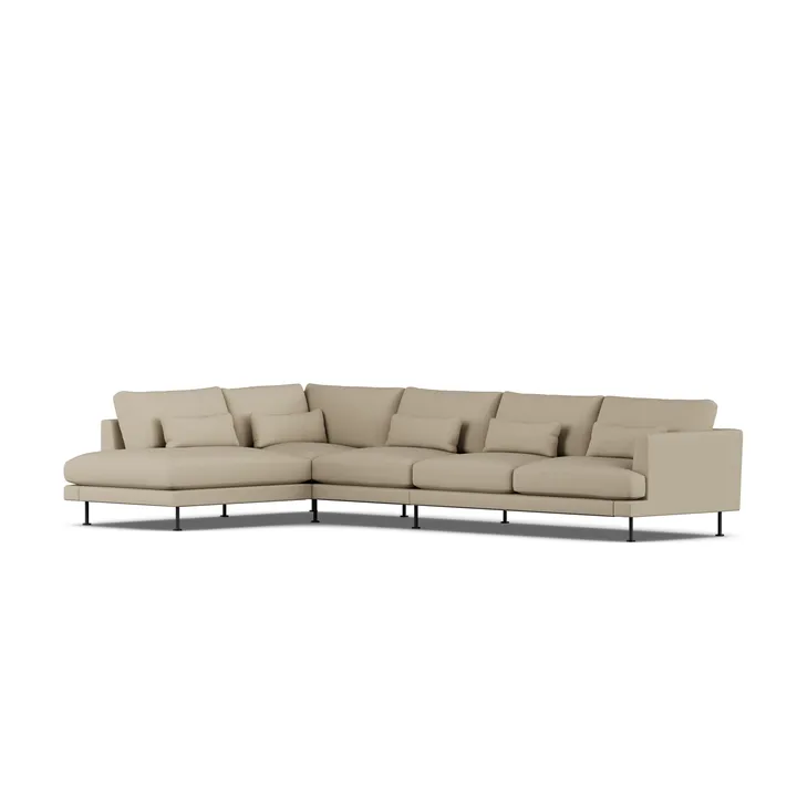 Bredhult sofa - Same Sand 6672-sort stål, 4-pers. B2 - 1898