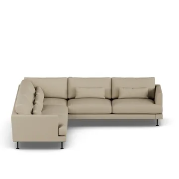 Bredhult sofa - Same Sand 6672-sort stål, hjørnesofa F - 1898