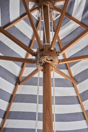 Hisshult parasol Ø270 cm - Blue stripe-teak - 1898