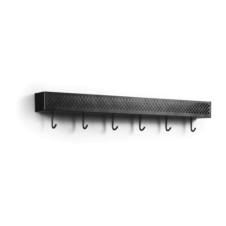 Hissö förvaringslist 80 cm 6 knager - Sort - 1898