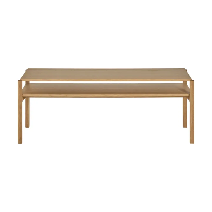 Lid sofabord - Hvidpigmenteret eg, 125x50 cm - 1898