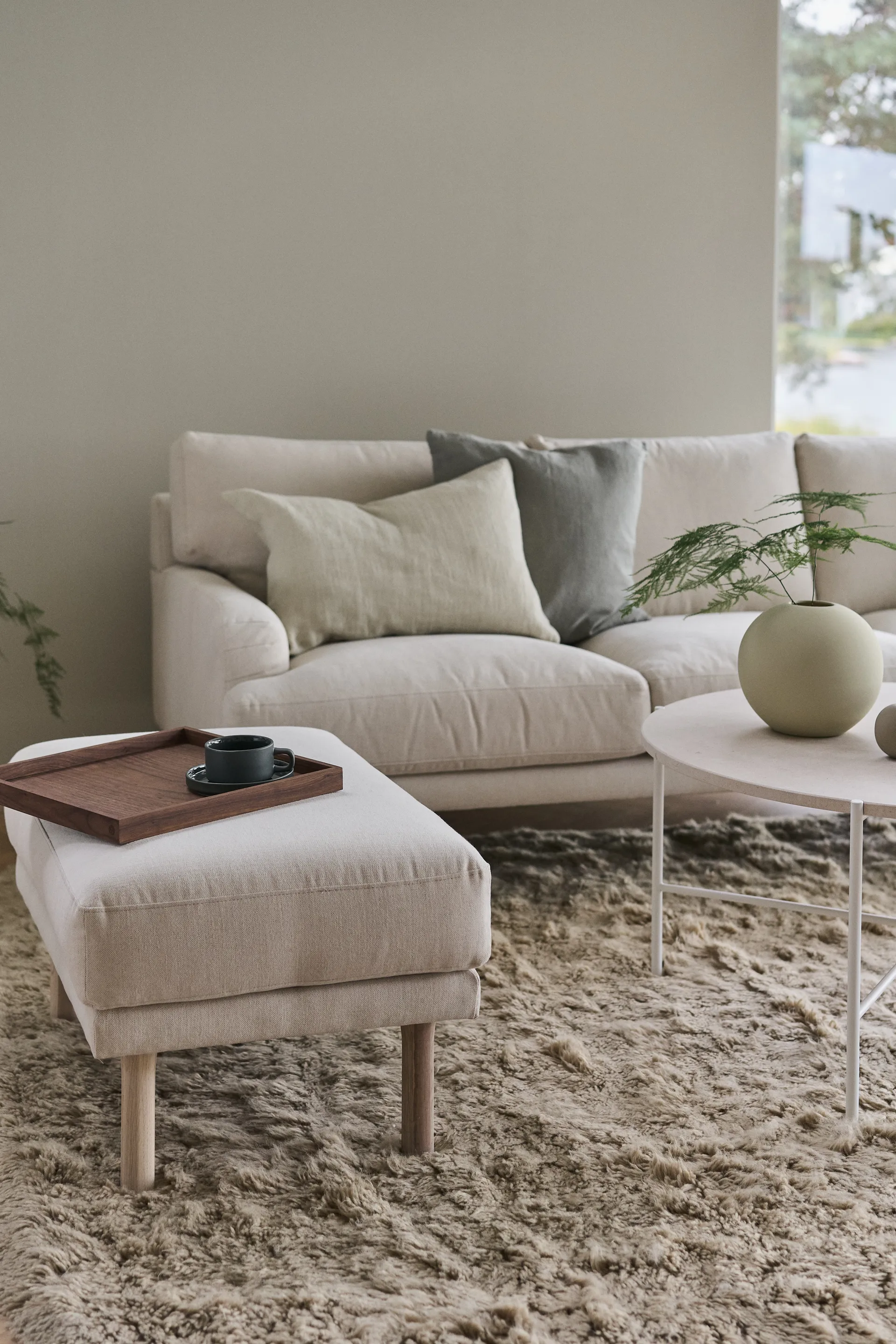 Lidnäs 3-personers sofa, Caleido beige 1898