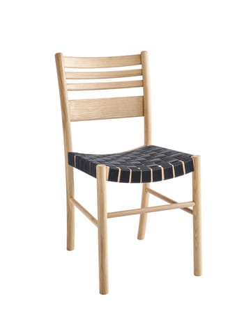 Lillö stol med fletsæde - Hvidpigmenteret eg - 1898