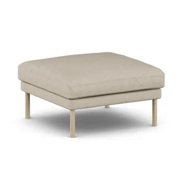Linnevik fodskammel - Bern Beige 0341-hvidolieret eg, uden skørt - 1898