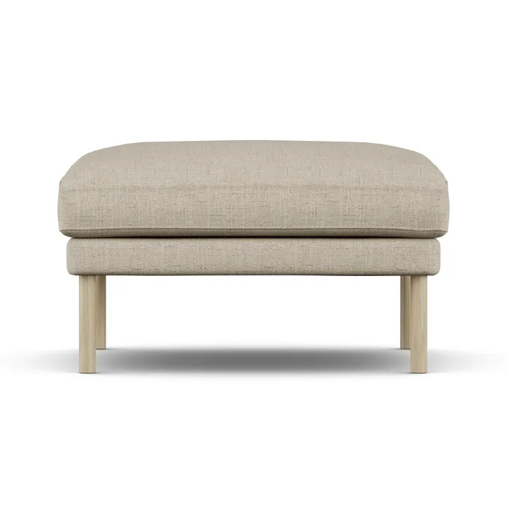 Linnevik fodskammel - Bern Beige 0341-hvidolieret eg - 1898