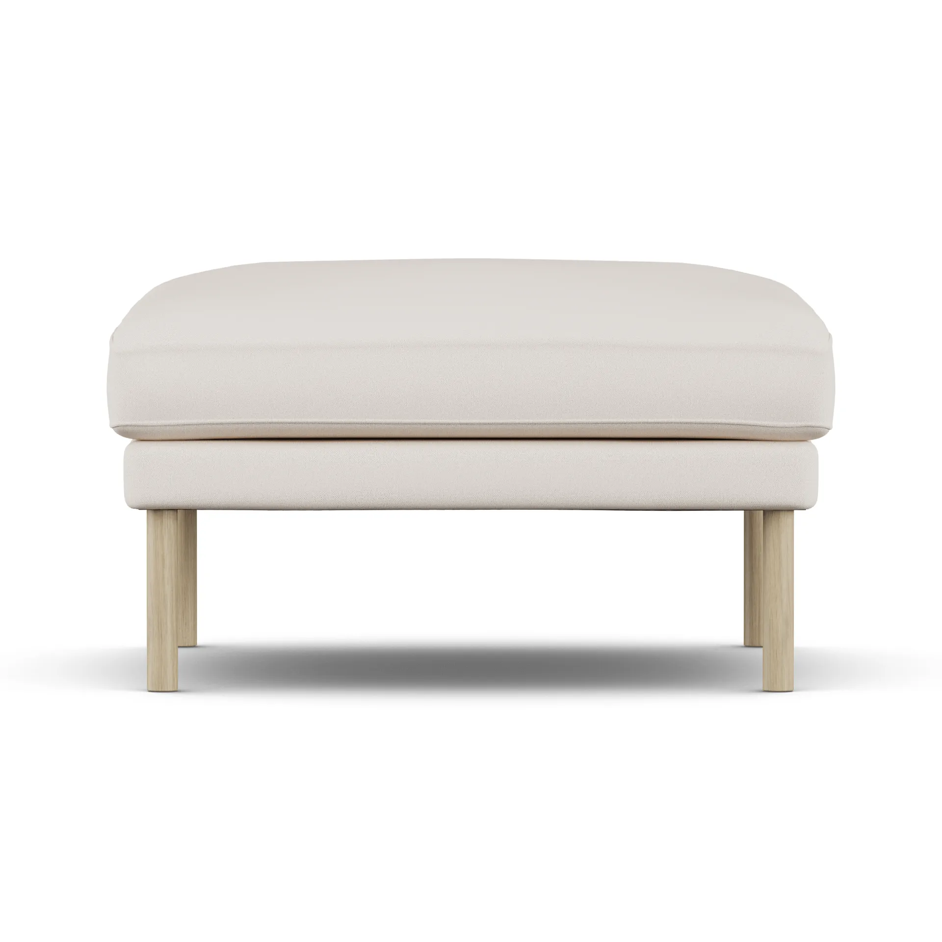 Linnevik fodskammel, Caleido Beige 9600-hvidolieret eg, uden skørt 1898